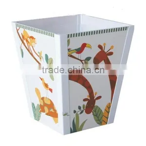 Lovely Practical Wooden Trash Can for Kids thumbnail-2