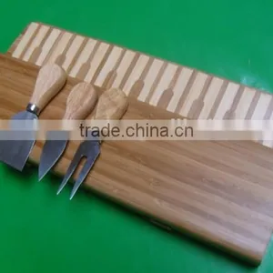 Bamboo Cheese Cutting Board Set thumbnail-1
