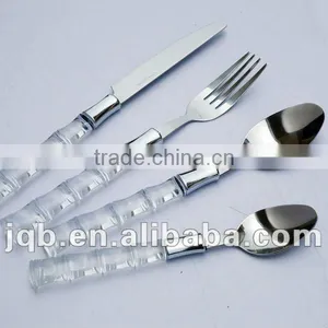 Cutlery With Plastic Handle With Machine Polishing and Low Price thumbnail-1