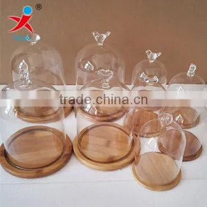 Eternal Flower Glass Cover Decrations Cake Fresh Flower Cover Bottle Vase Dust Proof thumbnail-2