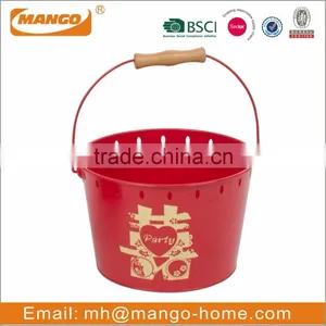 Hanging Galvanized Paint Metal Bucket thumbnail-3
