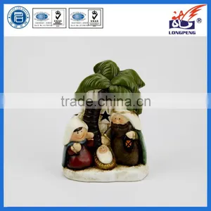 Christmas Ceramic Cartoon Holy Family for Decoration thumbnail-1