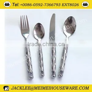 Stainless Steel Flatware With Chrome Handle thumbnail-1