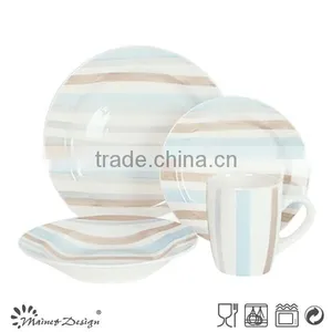 Ceramic Stoneware Hand Painting Color Circle Dinnerware Set thumbnail-6