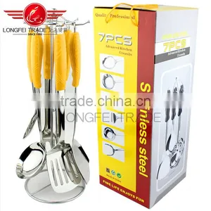 OEM Modern Stainless Steel Kitchen Cooking Utensil Essentials Cook Tools 6 Piece Set thumbnail-1
