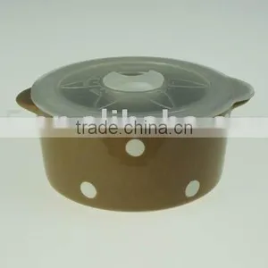 Stoneware Casserole With Plastic Cover thumbnail-1