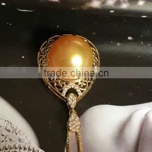 12-13mm Golden South Sea Pearl Pendant thumbnail-1