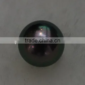 15-16mm Natural Big Peacock Green Tahitian Pearl Beads thumbnail-2