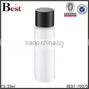 15ml 20ml White PP Plastic Travel Cosmetic Bottles Supplier With Gold Aluminum Screw Cap thumbnail-2