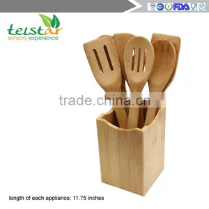 7-piece Bamboo Cutlery Sets( 6 Utensils Plus Holder ) in a Gift Box thumbnail-3