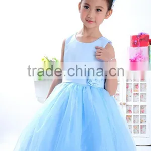 2015 New Flower Girl Dress , Wedding Party Used Baby Dress Princess Dress Baby Girls Dresses .Vestidos Infantil . 3-12 Yrs thumbnail-4