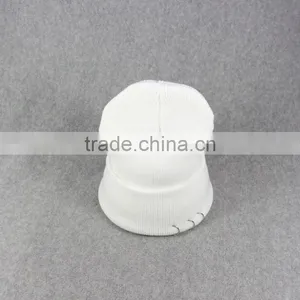 Hoop Ring 100% Acrylic Winter Hats And Blank CC Beanies thumbnail-6
