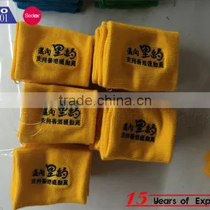 Terry Cotton Custom Sports Wristbands With Embroidery LOGO thumbnail-3