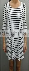 3/4 Slv Knit Shift Dress thumbnail-1