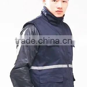2017 OEM Men Waistcoat Reflective Tape Vest Industrial Uniforms Waistcoat thumbnail-2