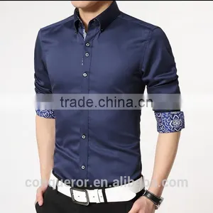 Fashion Cotton Slim Fit Custom Men Shirt (201501) thumbnail-3