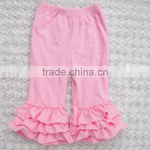 Best Selling Solid Color Baby Girls Fall Ruffle Pants thumbnail-4