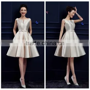 Sexy Women Short Satin Designer Prom Dress Patterns thumbnail-1