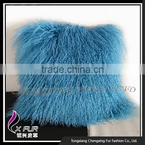 CX-D-04G Elegant Mongolian Lamb Fur Pillow Cover Cases thumbnail-4