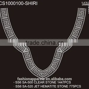 Custom Simple Line Rhinestone/Acrylic /Gem Stone Glitter Hot Fix Rhinestone for Clothing thumbnail-4