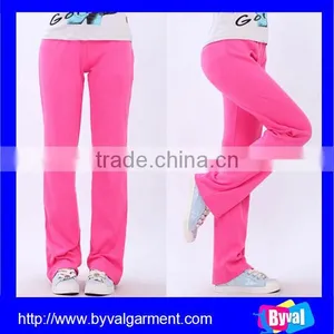 Girls Regular Fit Sports Long Pants Drawstring Waist Fitness Gym Pants thumbnail-5