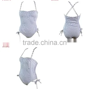 Dot Print Fabric Ladies One Piece Swimwear thumbnail-5