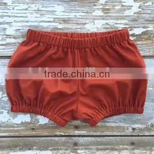 Summer Girl Clothing Plain Cotton Baby Bloomer Wholesale Baby Clothes thumbnail-1