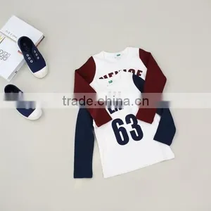 Latest Long Sleeve Sport Design Children Tshirt Kids Longsleeve t Shirt thumbnail-3