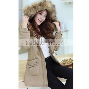 2015 New Design Winter Long Women Cotton Parka thumbnail-5
