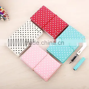 Faux Leather Cover Traveling Planner With Elastic Customizable Logo Person Diary Planner/organzier thumbnail-3