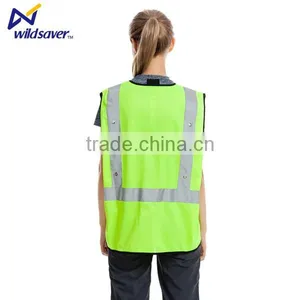 Night Verson Safety Reflective Cleaning Uniform Vest With Flash Led Light thumbnail-5