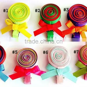 Little Baby Hair Bow Clip, Baby BB Clips, Handmade Hair Clips for Baby Girl thumbnail-1