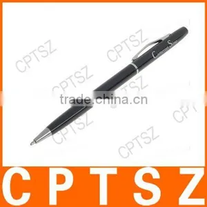 2-in-1 Ballpoint Pen + Capacitive Touchpad Stylus Pen for Apple IPad/iPhone/Touch - Black + Silver thumbnail-1