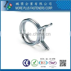 Made in Taiwan Copper Schlauchklemmen Double Electrical Wire Hose Clamp thumbnail-6