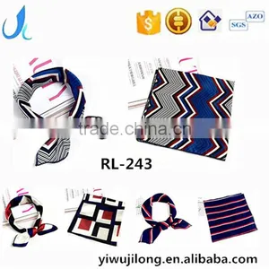 Customized Fashion High Quality Ladies Silk Scarf 50*50 thumbnail-1