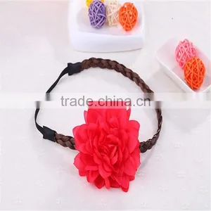 Hawaii Flowers Wig Hairband Wreath Hair Hoop Beach Bohemian Hairpin Fashion thumbnail-2