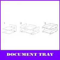 2-layers Desktop pp A4 Documents Tray thumbnail-2