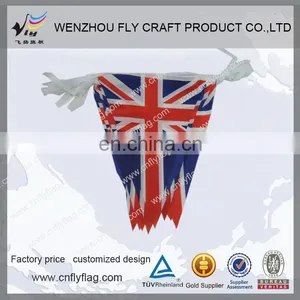 China Supplier Factory Price Birthday Party Decoration Triangle String Flags thumbnail-5