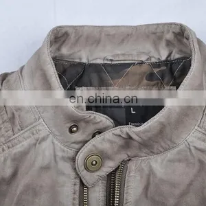 Mens Thin Diamond Quilted Stylish Cotton Camouflage Motrocycle Jacket thumbnail-5