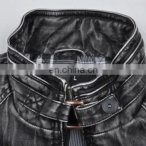 Lastest Mens Spring Thin Diamond Quilted Stylish Bomber Jacket Leather thumbnail-4