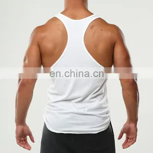Round Hem Cotton Plain White Singlet thumbnail-2