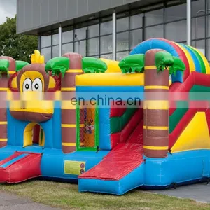 Monkey Bouncer Slide Inflatable Bounce House Combo thumbnail-1