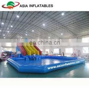 Giant Inflatable Water Park / Dolphin Amusement Park Equipment thumbnail-1