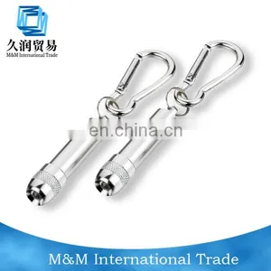Aluminum Led Mini Flashlight With Carabiner thumbnail-1