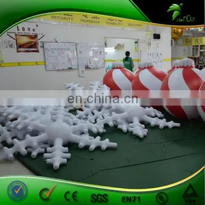 Chrismas Snowflake Hanging Balloon, LED Balloon For Christmas Decoration thumbnail-2