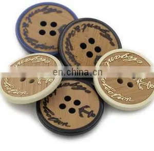 Custom Embossed Plastic Button For Clothing 4 Hole thumbnail-2