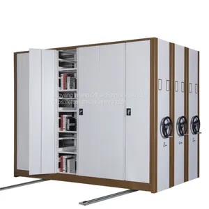 Elegant High Density Office Filing Cabinet Mechanical Mobile Shelving Storage System thumbnail-1
