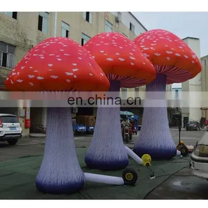 Outdoor Night Party Stage LED Lighting Decoration Balloon Colorful Inflatable Mushroom Shape thumbnail-2