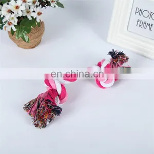 Small to Large Dog Play Colored Double Knots Handmade Cotton Pet Rope Toy thumbnail-2