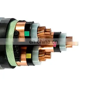 Copper Conductor 300 sq mm Electric XLPE/PVC Armoured Underground dc Power Copper Cable thumbnail-1